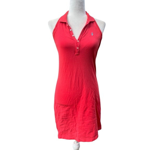Ralph Lauren Polo Halter Open-Back Dress / Y2K / Small - Picture 1 of 4